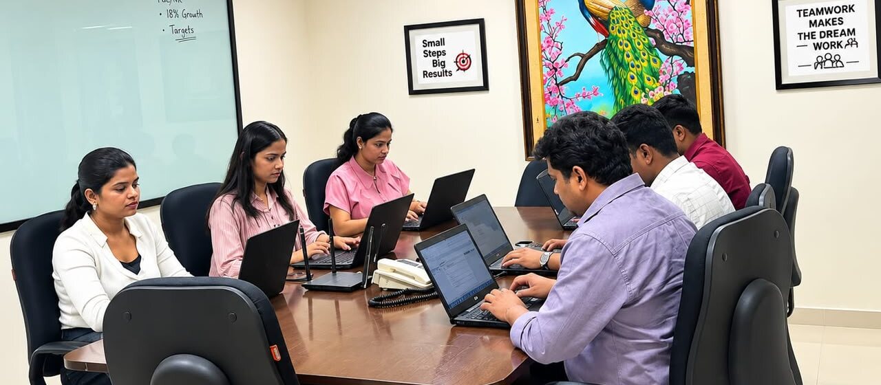 GGA operating team working together around a conference table